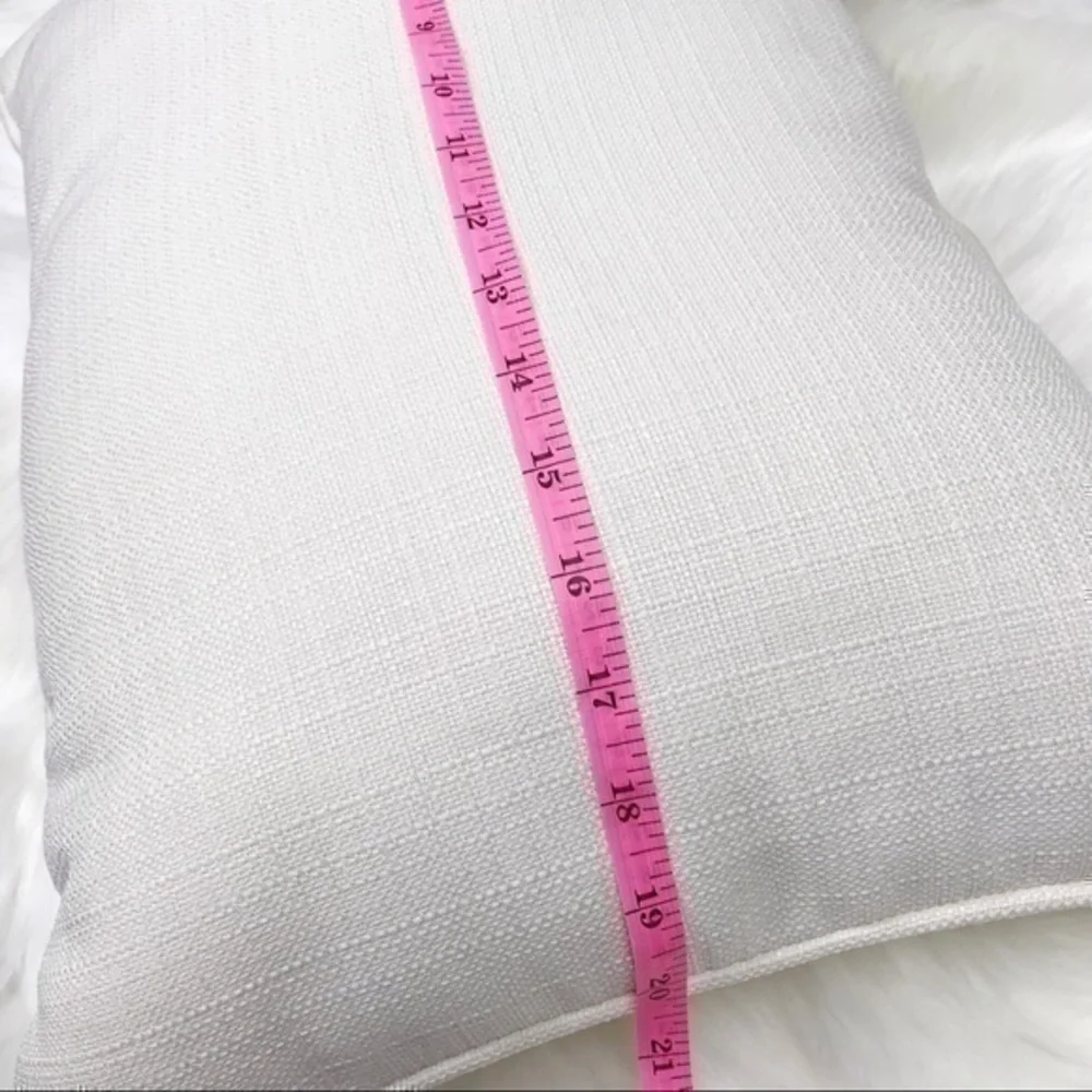 Black and white text accent pillow